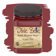 Dixie Belle Paint Company Chalk Finish Furniture Paint | Rustic Red (32oz) | Matte Brick Red Chic Chalk Mineral Paint | DIY mbler frg