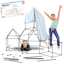 Picassotiles KIDS BIDIFICIO KIT BUILITΐ PLAYSET 125 pezzi IN IN INDIORE E GIOCHIO OUTDOOR SET FORT BUILDERS BUSILDERS BLOCCA IL GIORNI PER RAGAZZE GI