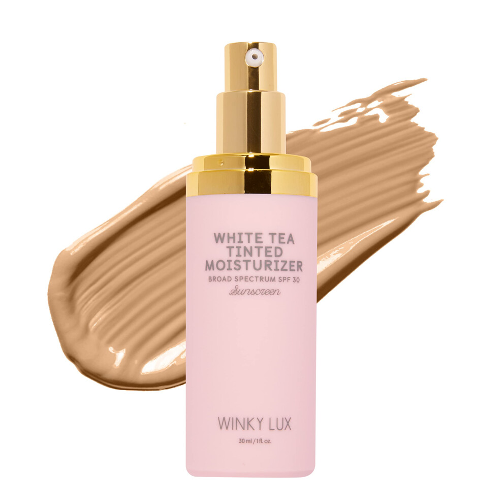 Winky Lux White Tea Tinted Moisturizer Spf 30 Sunscreen Tinted Moisturizer For Face With Spf Spf 30 Face Moisturizer With Vitamin E Medium