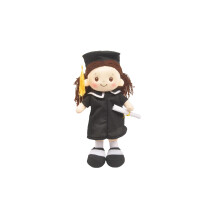 Linzy Congratulation 17"" Lea Abschlusspuppe, Schwarz (L-95750)