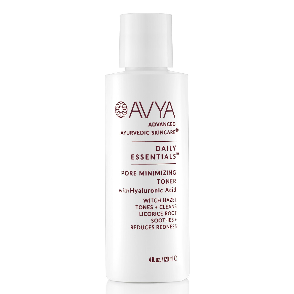 Avya Skincare Avya Pore Minimizing Toner (4 Fl Oz) - Infused With Hyaluronic Acid Witch Hazel For Toning And Cleansing Licorice Root For Soothing And Redness