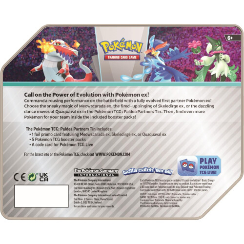 Pokémon Pok? Mon TCG: Paldea Partners Tin 1