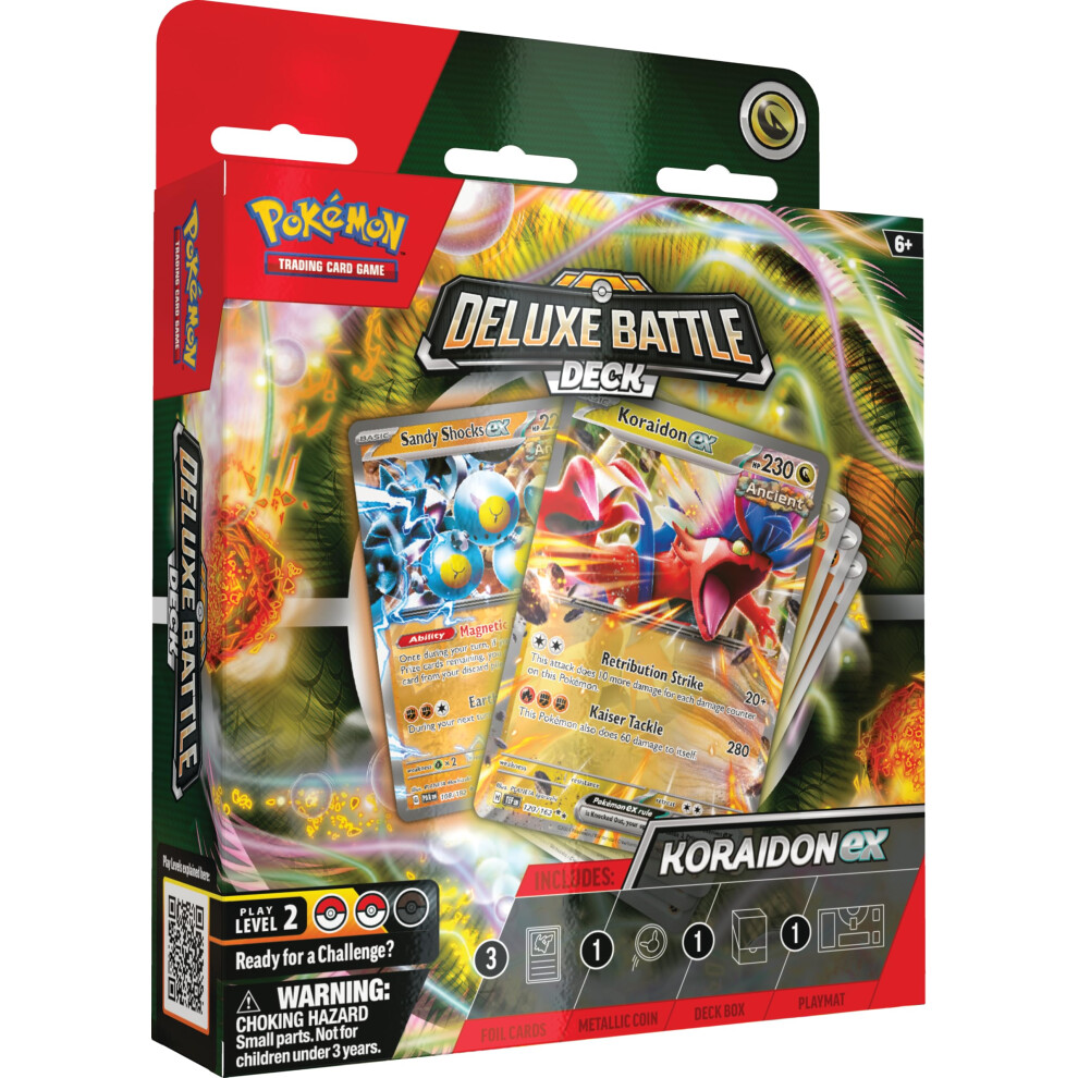 Pokémon Pokemon Tcg: Koraidon Ex Deluxe Battle Deck (Ready-To-Play 60-Card Deck & Accessories)