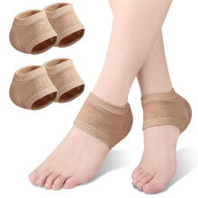 Moisturizing Heel Socks 2 Pairs Soft Gel Lined Heel Socks for Dry Rough Cracked Feet Gel Heel Repair Socks Overnight Moisturizing Spa Socks for