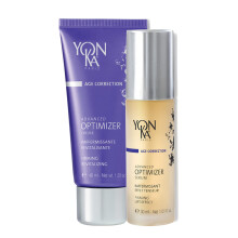 Yon-Ka Advanced Optimizer Serum & Cream (30ml/40ml) Intensive Anti-Aging Treatment for All Skin Types Firm and Tighten with Collagen and Hyaluro