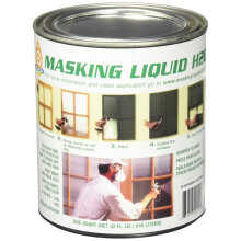 ASSOCIATED PAINT Available 157026 80-400-4 H20 Masking Liquid 1 Quart Clear 32 Fl Oz (Pack of 1)