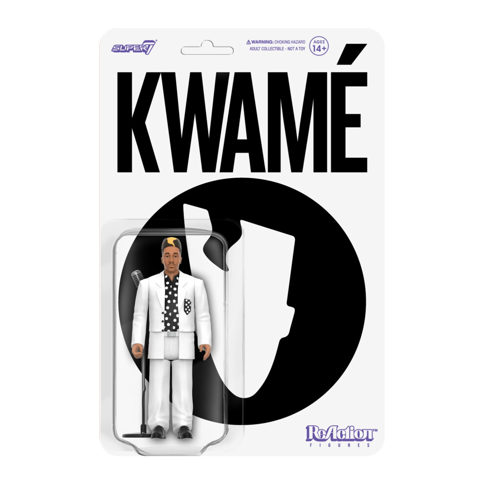 Photos - Action Figures / Transformers Super7 Kwamé White and Black Polka Dot - 3.75" Kwamé Action Figure with Accessory Hip Hop Collectibles and Retro Toys RE-KWM