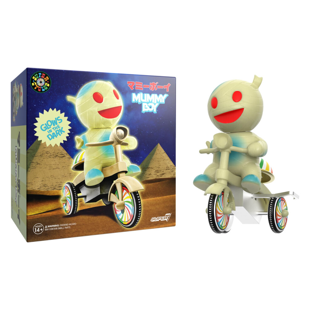 Photos - Toy Car Super7 Super Cycles Mummy Boy with Glow in The Dark Trike - 5" Mummy Boy Action Figure Toy Pop Culture Collectibles and Retr