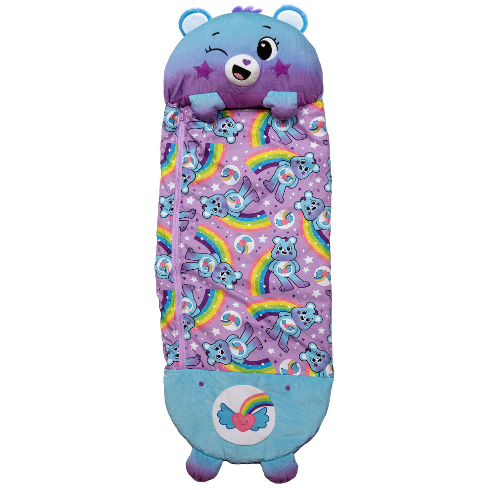 Happy Bening: Care Bears Sleep Sack Medium - Dream Bright Bear - 54 X 20 2 -In -1: Pluszowa Postac Otwiera Sie Na Spiwr Miekki Dla Zwierzat 3+-image