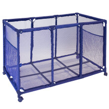 Pool Bins Pool Noodles Holder, Toys, Floats, Balls and Floats Equipment Mesh Rolling Storage Organizer Bin, Kids Height, Large (25" L x 43" W x 28" H)