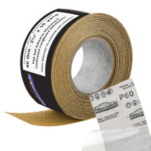 ProductionShop Premium 60 Grit PSA Gold Longboard Schuurpapier 2-3/4"""" Breed Continu 10 Yard Roll - Zelfklevende Stickyback voor Autobody Paint H