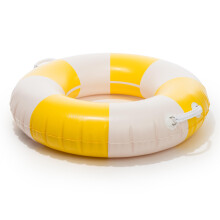 Business & Pleasure Co. Classic Pool Float - Vintage Inflatable Pool Ring for Kids - Riviera Mimosa - S/M