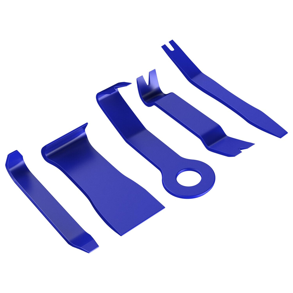 Gooacc 5Pcs Auto Trim Removal Tool Kit No-Scratch Removal Tool Kit For Car Audio Dash Window Molding Fastener Remover Tool Kit- Blue 840323913386