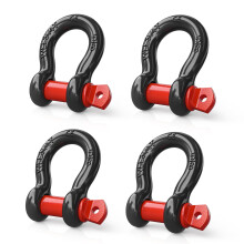 Nilight 4er-Pack kleine Schkel, 5/8 Zoll, D-Ring-Schkel, 3,25 Tonnen (7165 lbs) Kapazitt, robustes Off-Road-Bergungsschkel-Set fr Autos und ande