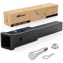 Trailer Trailer Hitch Extender Extension Lunghezza di prolunga da 12 pollici per un tubo ricevitore da 2 pollici con dado flangia di flangia a bullon