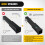 Extensor de engate de trailer Nilight Comprimento de extenso de 12 polegadas se encaixa para tubo receptor de 2 polegadas com porca de flange de 4
