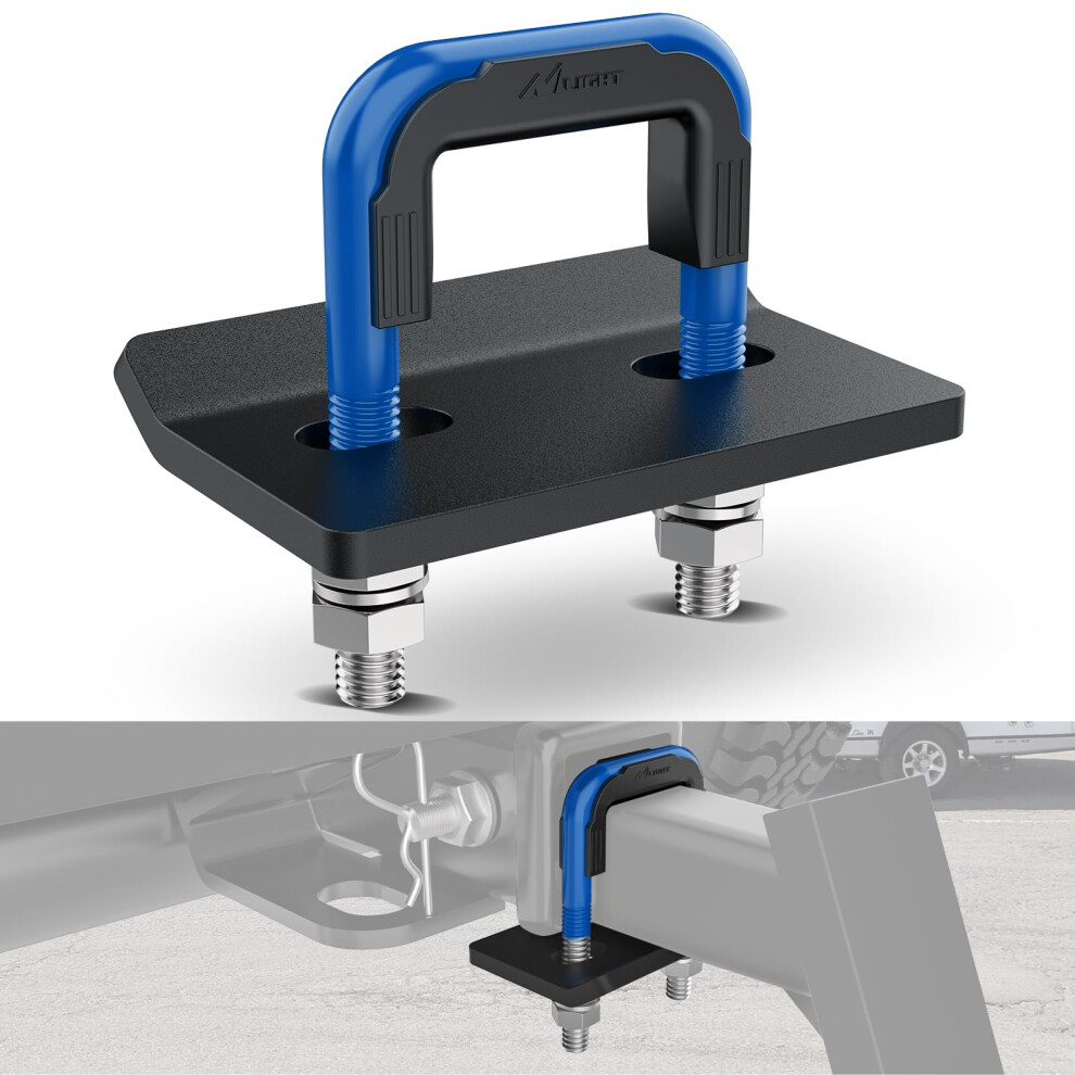 Nilight Trailer Hitch Tightener For 2 Inch Trailers Hitches Mount Anti Rattle Heavy Duty Steel With Rubber Cover U Bolt Matte Pla Dark/Blue/Black 840323931700