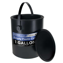 Master Elite 1-Gallonen-Eimer fr leere Kunststoff-Farbdosen dreifach verschliebarer, luftdichter Deckelverschluss, 128 fl. oz. oz. Vorratsbehlte