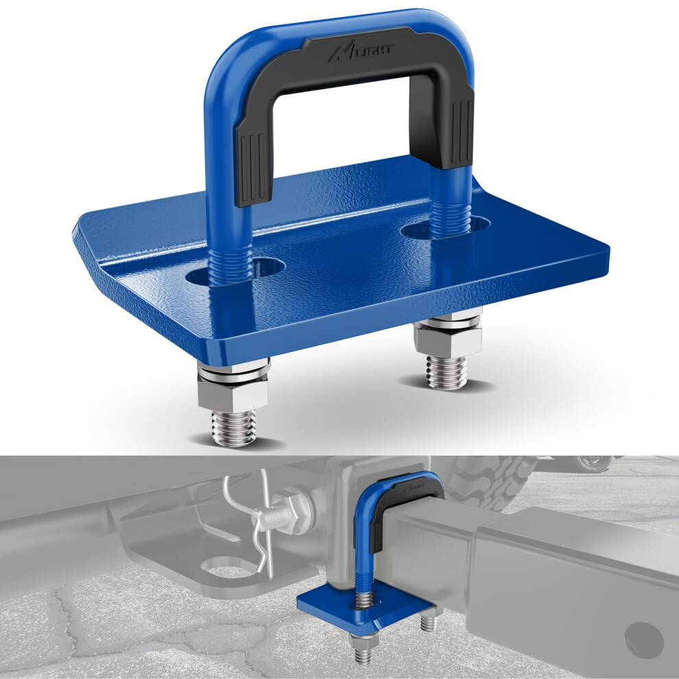 Nilight Trailer Hitch Tightener For 2 Inch Trailer Hitches Hitch Mount Anti Rattle Heavy Duty Steel With Rubber Cover U Bolt Glossy Coating Blue 840323931755