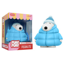 Super7-plezier! Plezier! Peanuts Snoopy (Puffy Coat) vinylfiguur - 5"""" Peanuts-actiefiguur - Klassieke cartoonfans verzamelobjecten en retro spee