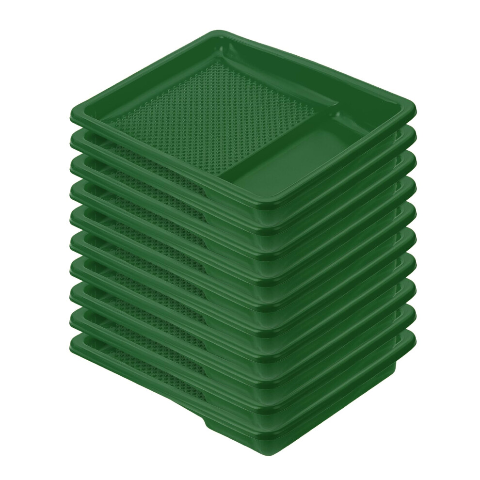 Bates- Paint Tray Liner 9 Inch 10 Pcs Green Paint Pans Trays Plastic Paint Tray Roller Tray Liners 840471502302