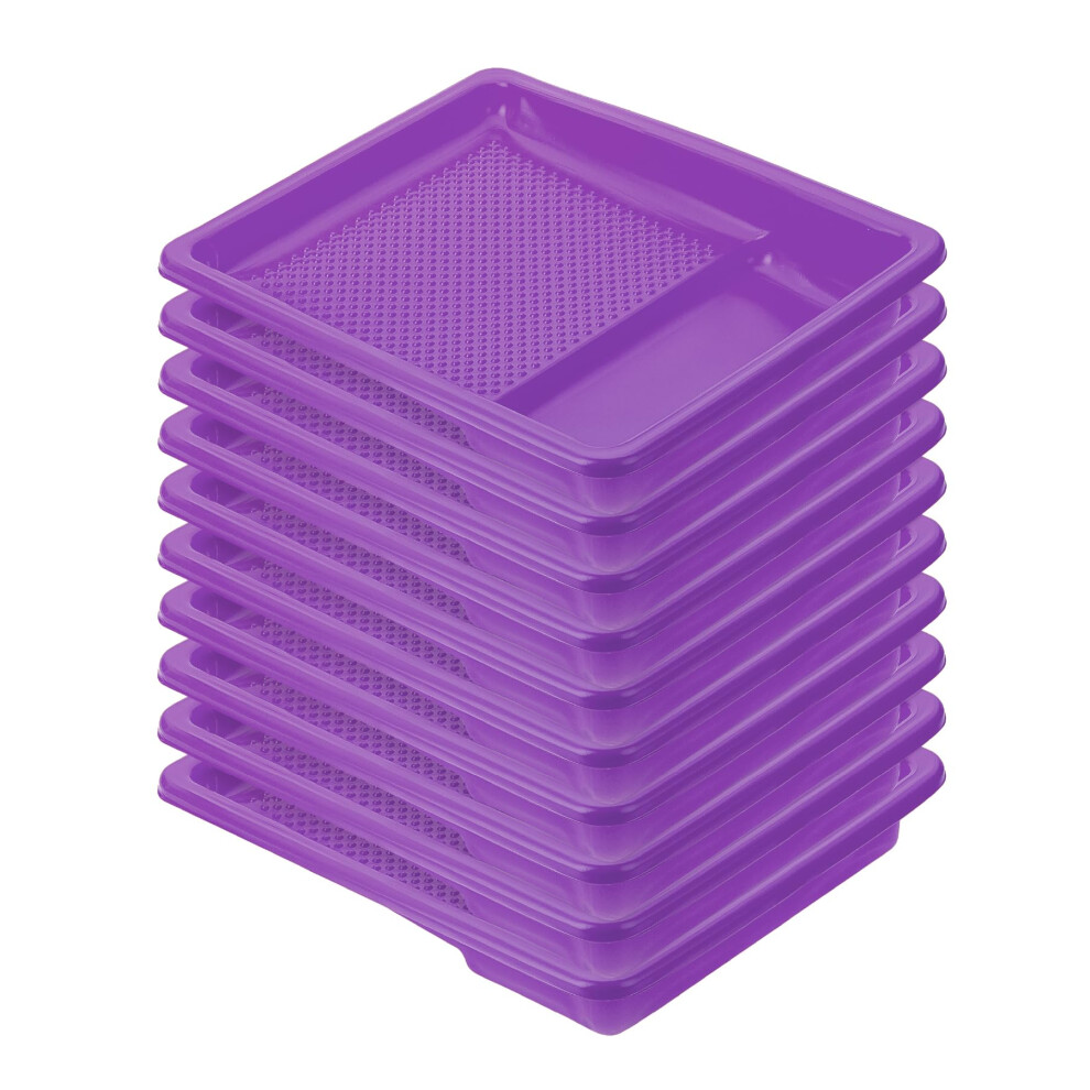 Bates- Paint Tray Liner  9 Inch  10 pcs  Purple Paint Pans Trays  Paint Roller Tray  Roller Tray Liners-image-OPC-PHRFWNK-NEW