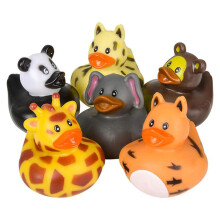Dierentuin Safari Rubber Duck Speelgoed voor Kinderen, Bad Verjaardag Baby Showers
