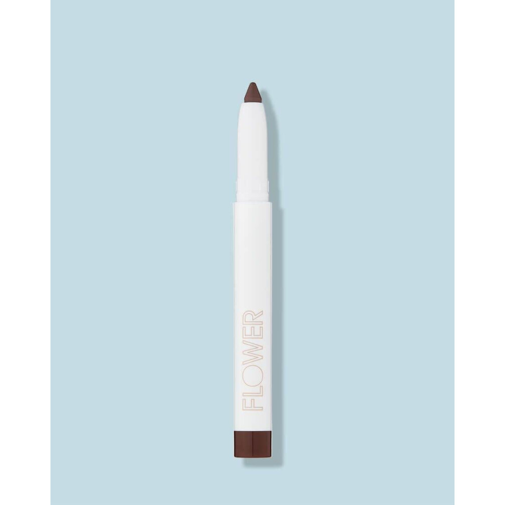 Flower Beauty By Drew Barrymore Scribble Stick Lip Liner + Eyeliner - Smooth Application + Blendable - 2-In-1 Lip + Eye Liner (Espresso)