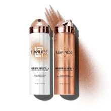 Kit di base per aerografo di seta luminess e kit di primer - Fondazione completa formula anti -invecchiamento idratato e idrata con acido ialuronico