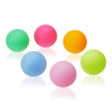 Kuličkové míčky na beer pong v barvách - Neonové plastové míčky, sada 6 ks