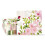 Guardanapos de jantar de papel floral BLUE PANDA - 6,5 x 6,5 polegadas dobrados e 13 x 13 polegadas desdobrados - pacote de 150 rosa com 2 camada 1