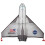 WindNSun Flightzone Polyester Ripstop Atlantis Space Shuttle 52 inch 2