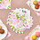 Guardanapos de jantar de papel floral BLUE PANDA - 6,5 x 6,5 polegadas dobrados e 13 x 13 polegadas desdobrados - pacote de 150 rosa com 2 camada 2