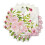 Guardanapos de jantar de papel floral BLUE PANDA - 6,5 x 6,5 polegadas dobrados e 13 x 13 polegadas desdobrados - pacote de 150 rosa com 2 camada 3