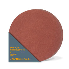 POWERTEC 20 PCS 120 Grit 6 palcov PSA brusn kotouce Samolepc lepic brusn papr 6"""" pro sdrokartonov drevozpracujc nter Epoxidov s orbitl