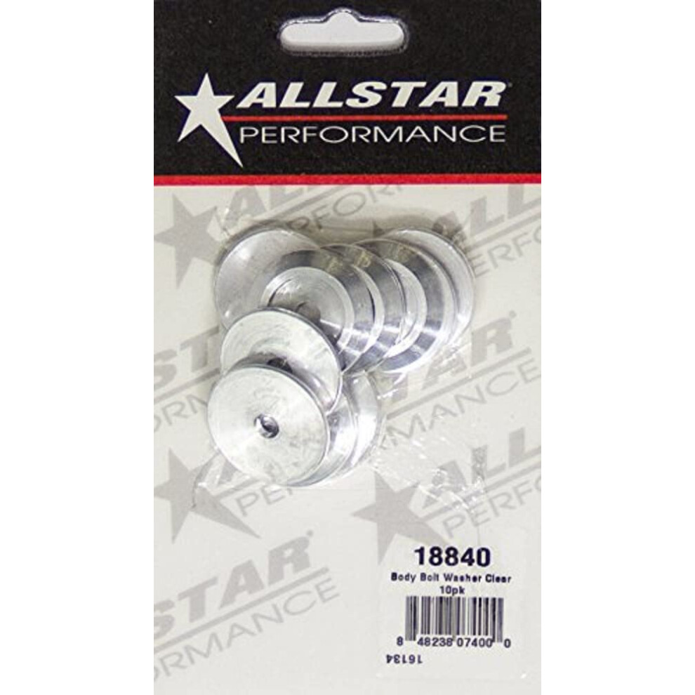 Allstar Performance All18840 Body Bolt Washer Clear10pk 848238074000