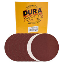 Dura -Gold Premium 10 """" Discuri de ?lefuire - 60 Grit (Cutie de 8) - Discuri de ?mirghel cu PSA Self adeziv Stickyback Taiere rapida Abrasiva de