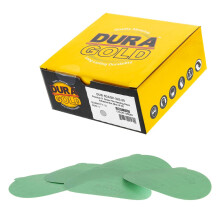 Dura -Gold Premium 5 """" Film Verde PSA DISCES DE SLING - 320 GRIT (CUTIE OF 50) - FILM Back Atersezive Stickyback Disc pentru ?mirghel pentru da