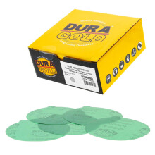 Dura -Gold Premium 5 """" Green Film PSA DISCES DE SIDING - 2000 GRIT (CUTIE OF 50) - FILM Back Back Adezive Stickyback Disc pentru ?ablon pentru D