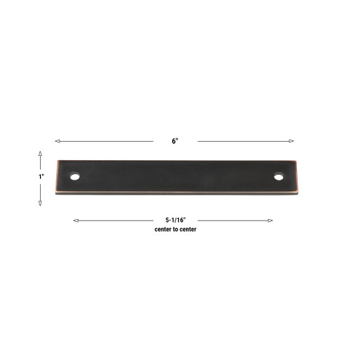 Placa din spate patrat Gliderite 6 """" 2