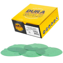 Dura -Gold Premium 5 """" Film verde PSA DISCES - 1500 GRIT (CUTIE OF 50) - FILM Back Atersezive Stickyback DISCURI DE SIMPAPER