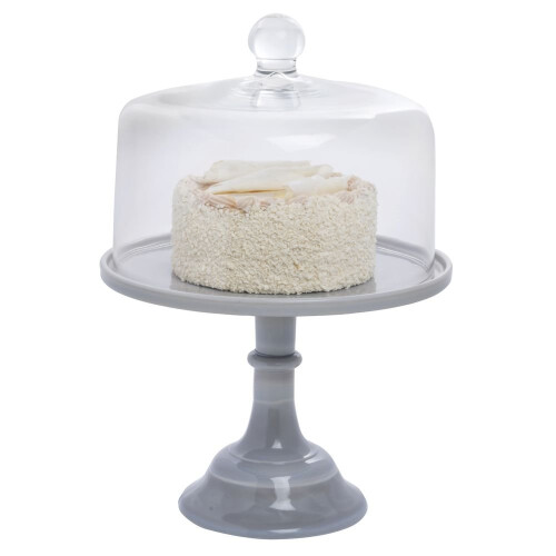 Mosser Glass Marble 10 Inch Cake Plate 2