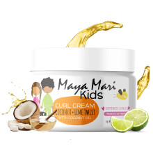 MAYA MARI - Creme para cachos infantis com leo de coco Creme para cabelos cacheados com coco e limo twist 12 onas