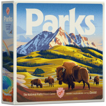 Keymaster Games Parks (2nd Edition) | Base Camp | Beautiful Strategy Game for Families Adults Kids or Solo | Explore Nature and The Outdoors by