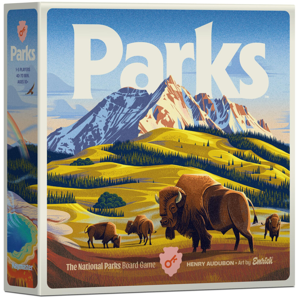 Photos - Board Game Keymaster Games Parks  | Base Camp | Beautiful Strategy Game for Families Adults Kids or Solo | Explore Nature(2nd Edition)