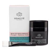 Odacito? Mscara esfoliante de peeling facial - Bioativo Rose Gommage Abacaxi e cido hialurnico Gel Glow Recipe - Mscara enzimtica resurfacin