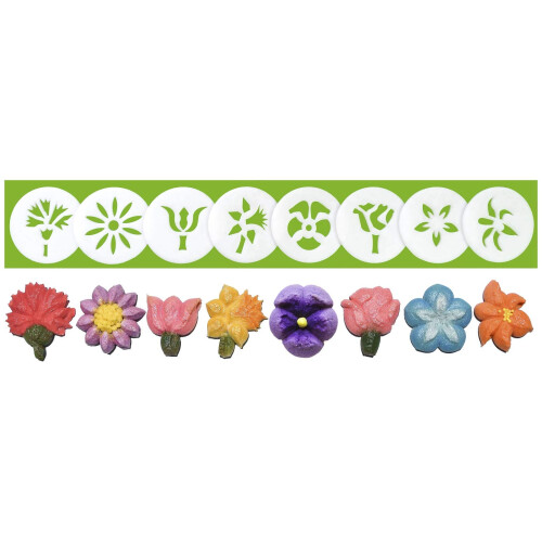 Flowers 8 Disk Set for Cookie Presses