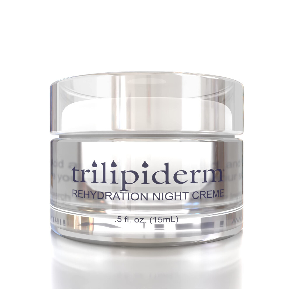 Trilipiderm Rehydration Night Crme .5Oz Travel Size Night Rejuvenation With Anti-Aging Hyaluronic Acid And Retinol