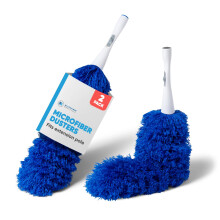 2 Pack of Microfiber Flexible Dusters | from Microfiber Wholesale | Clean Ceiling Fans Cobwebs Light Fixtures Delicate Objects