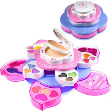 Toysical Kinder Make-up Set für Mädchen - Blütenförmiges, abwaschbares Make-up